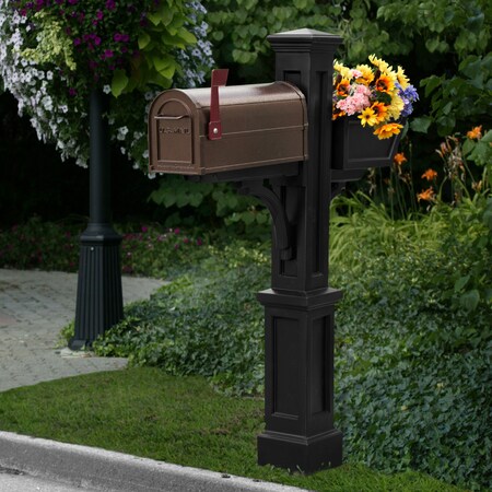 Mayne Westbrook Plus Mail Post - Black 5830-B